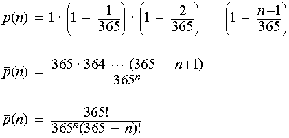 Birthday Problem - Math trick